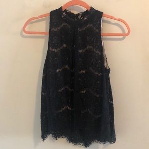 Fire Los Angeles high neck lace top